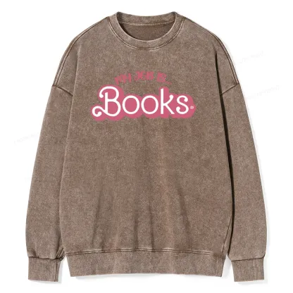 Pagewing My Job is Books Unisex Washed Sweatshirt