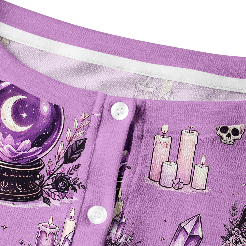 Pagewings Halloween Bookish Crew Neck Cardigan Sweaters