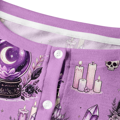 Pagewings Halloween Bookish Crew Neck Cardigan Sweaters