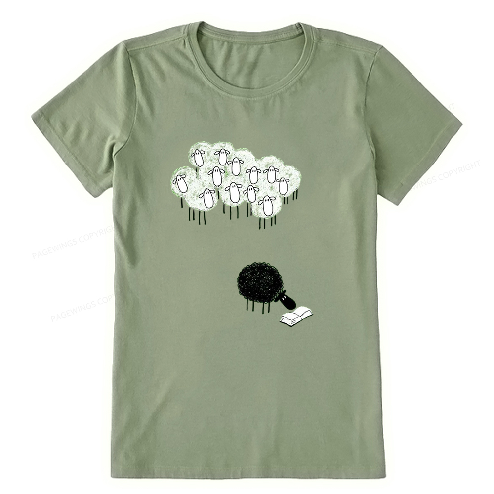 Pagewings Reading Fluffy Flock Unisex Classic T-shirt