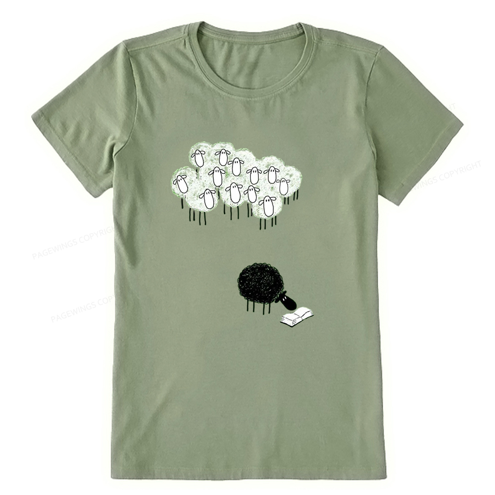 Pagewings Reading Fluffy Flock Unisex Classic T-shirt