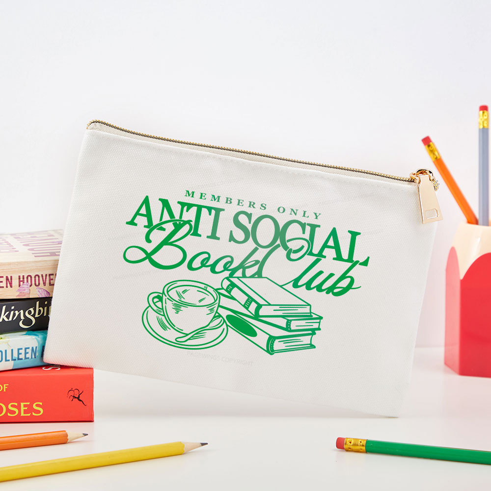 Pagewings Anti Social Book Club Pouch