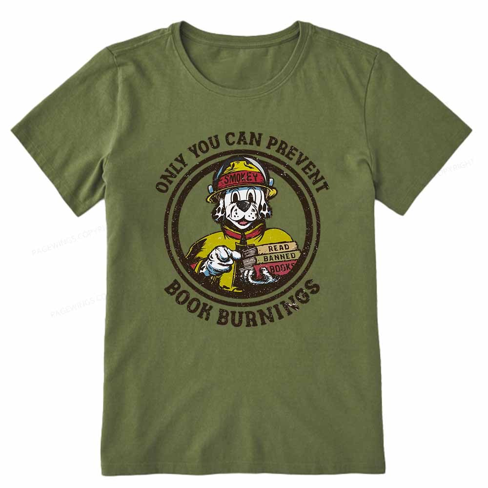Pagewings Prevent Book Burnings Unisex Classic T-shirt