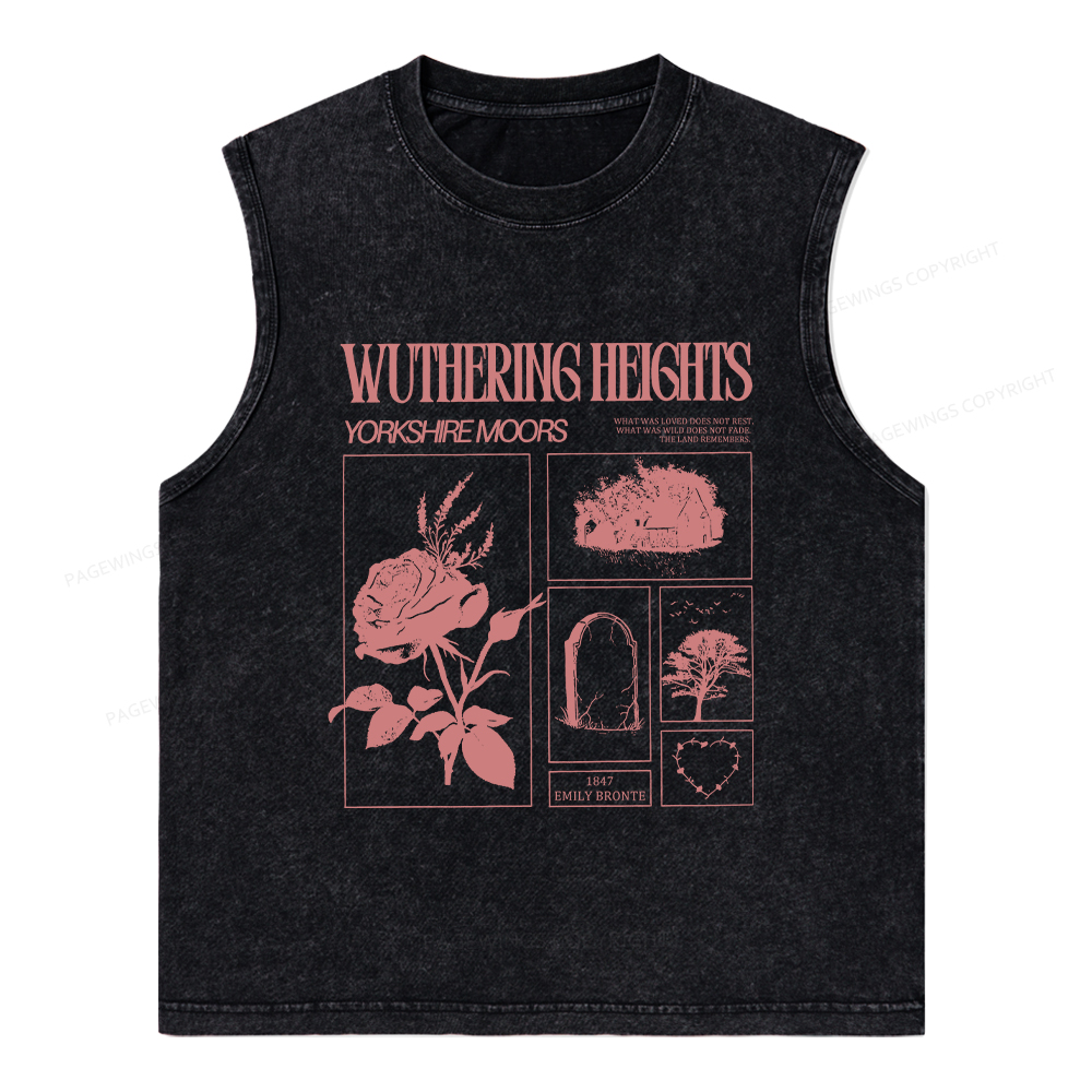 Pagewings Literary Quote Unisex Washed Tank Top