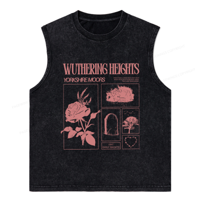 Pagewings Literary Quote Unisex Washed Tank Top
