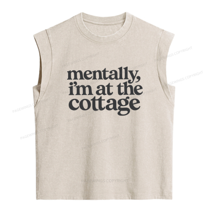 Pagewings At The Cottage Women's Washed Tank Top
