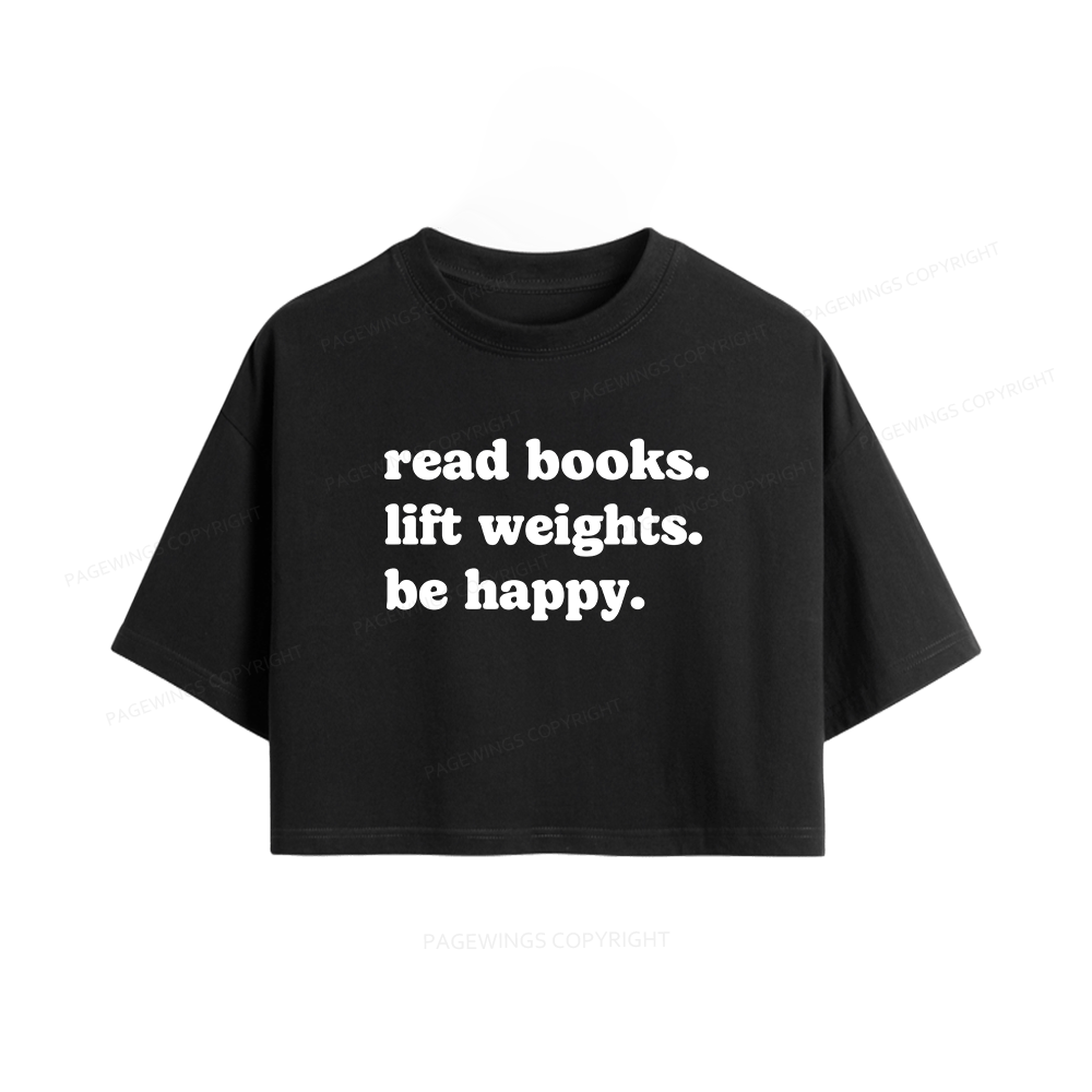 Pagewings Book Lover Gym Women Crop Tops