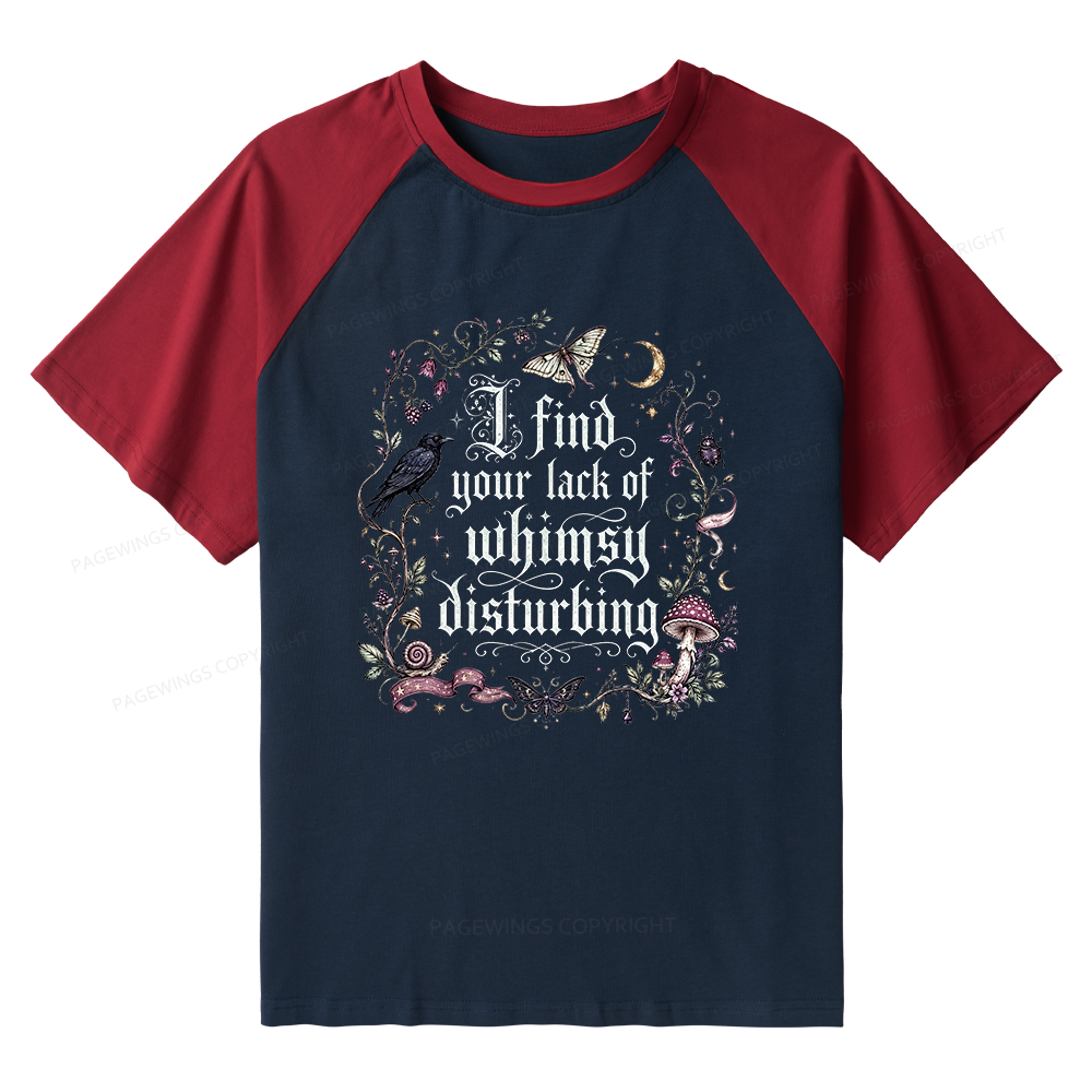 Pagewings Lack of Whimsy Raglan T-shirt