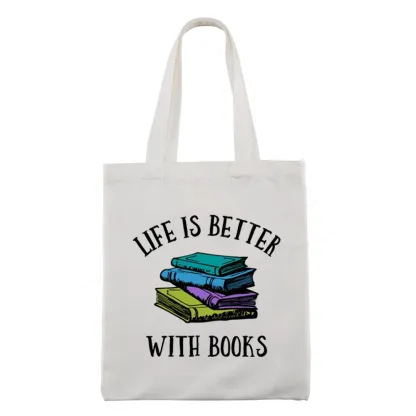 Pagewings Life's Better With Books Tote Bag
