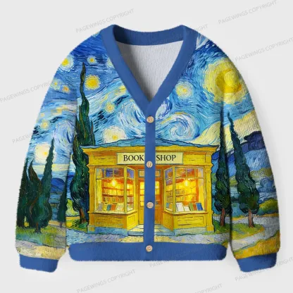 Pagewings Bookshop Unisex Ugly Cardigan Sweaters