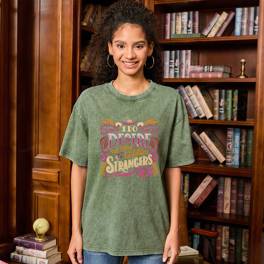 Pagewings Better Strangers Unisex Washed T-shirt