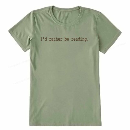 Pagewings I'd Rather Be Reading Unisex Classic T-shirt