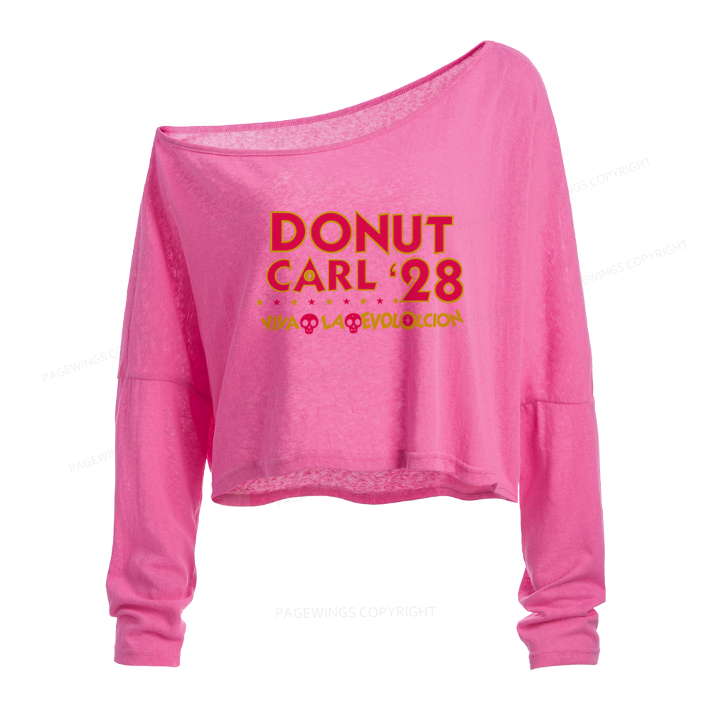 Pagewings Sci Fi Book Lover Slouchy Long Sleeve Off Shoulder T-shirt