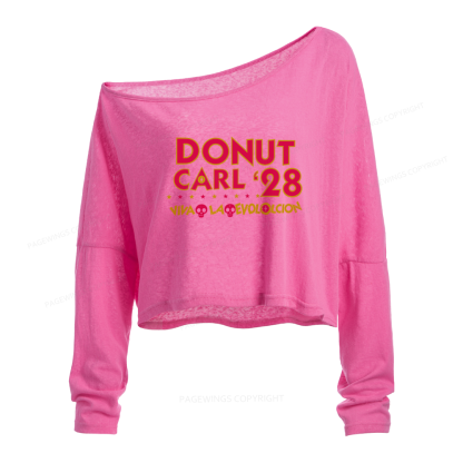 Pagewings Sci Fi Book Lover Slouchy Long Sleeve Off Shoulder T-shirt