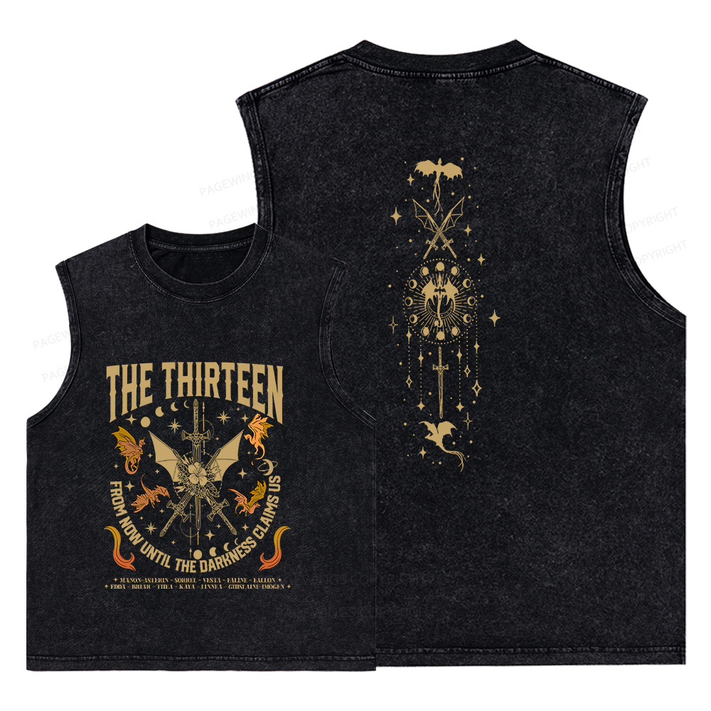 Pagewings Until The Darkness Claims Us Unisex Washed Tank Top