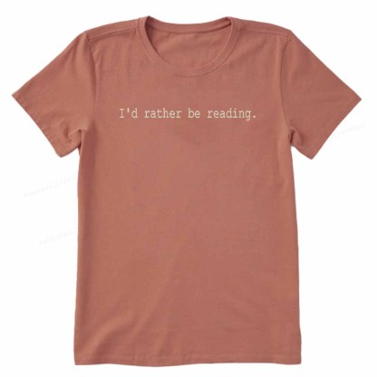 Pagewings I'd Rather Be Reading Unisex Classic T-shirt