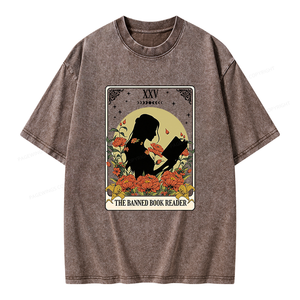 Pagewings The Banned Book Unisex Washed T-shirt