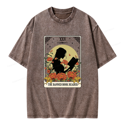 Pagewings The Banned Book Unisex Washed T-shirt