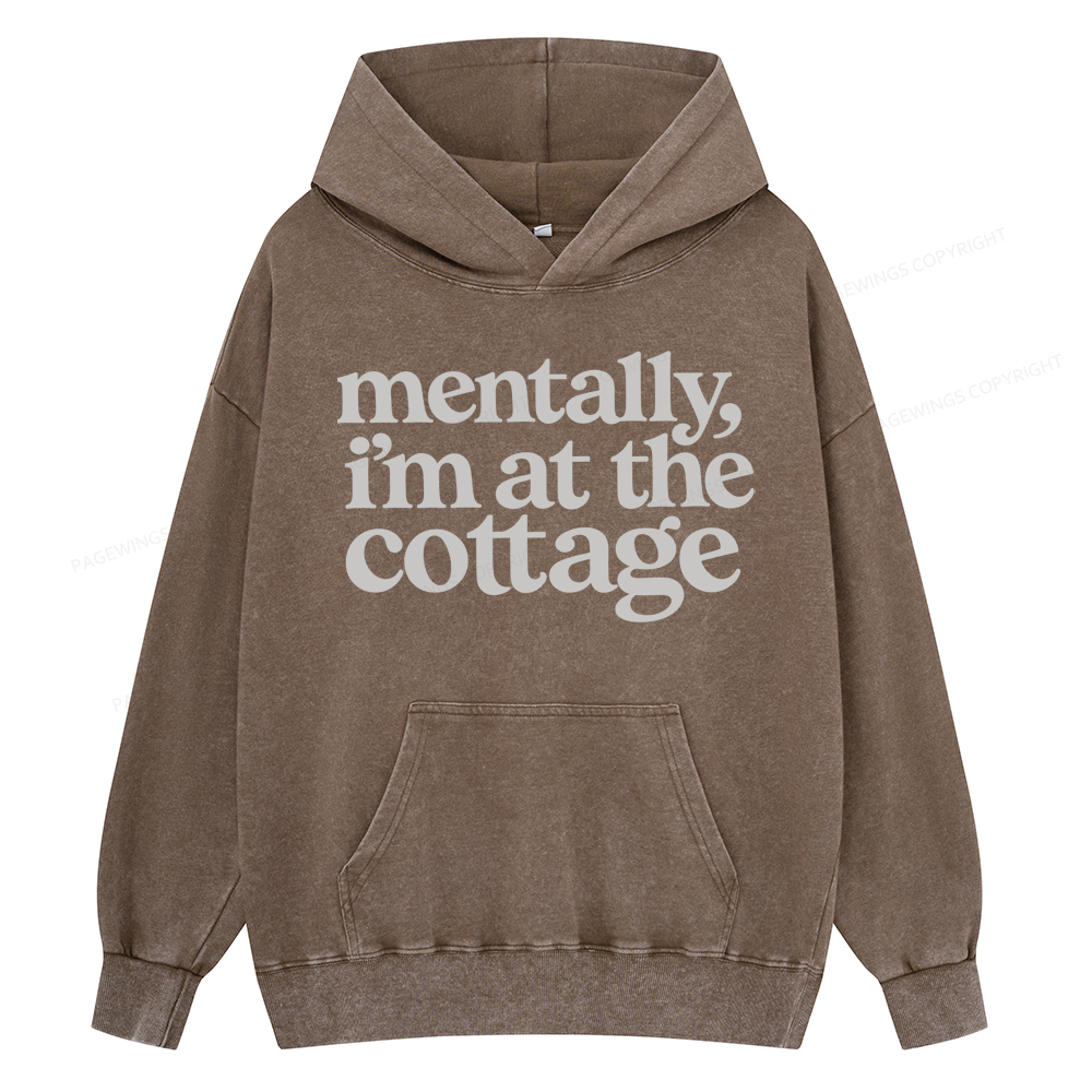 Pagewings At The Cottage Unisex Washed Hoodie