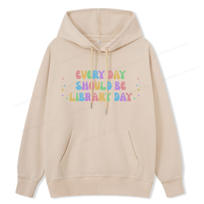 Pagewing Every Day Should Be Library Day Unisex Classic Hoodie