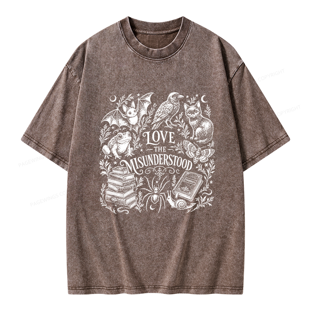 Pagewings Love The Misunderstood Unisex Washed T-shirt