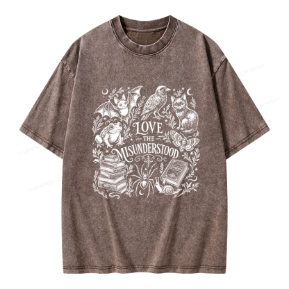 Pagewings Love The Misunderstood Unisex Washed T-shirt