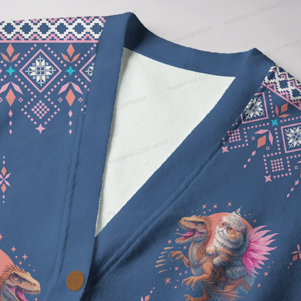 Pagewings Book Lover Unisex Ugly Cardigan Sweaters