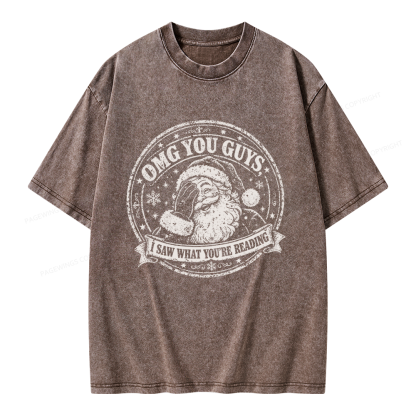 Pagewings OMG You Guys I Saw What You’re Reading Unisex Washed T-shirt