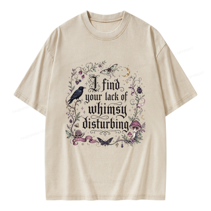 Pagewings Lack of Whimsy Unisex Washed T-shirt