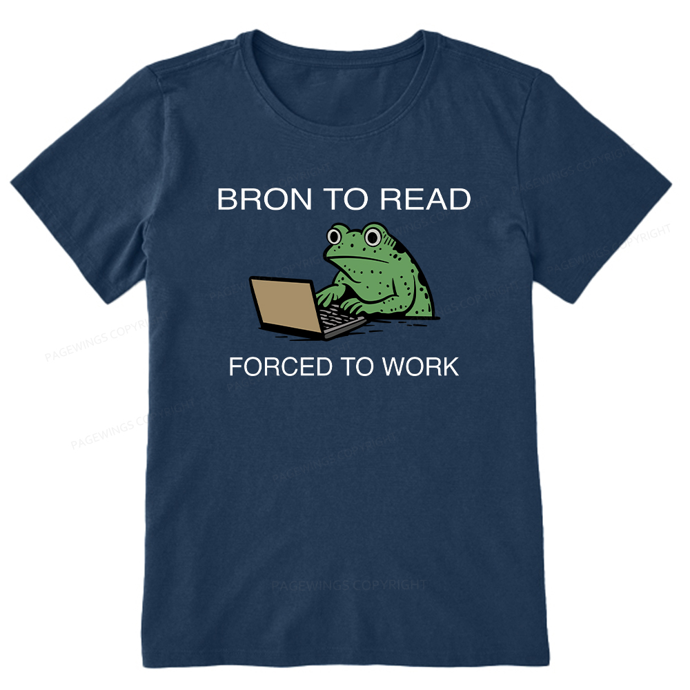 Pagewings Born to Read Forced to Work Unisex Classic T-shirt