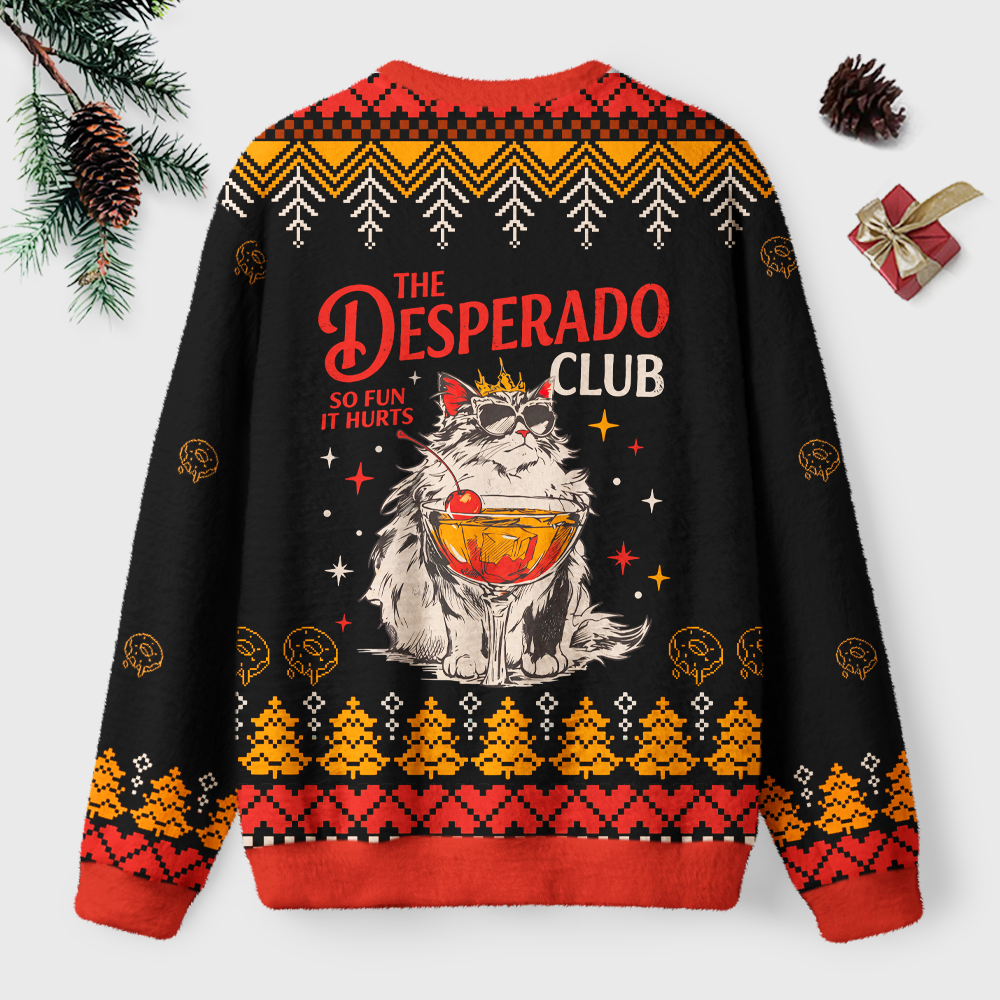 Pagewings Sci Fi Book Lover Unisex Ugly Light Knit Sweatshirt