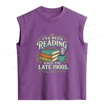 Pagewings I've Been Reading Women's Washed Tank Top