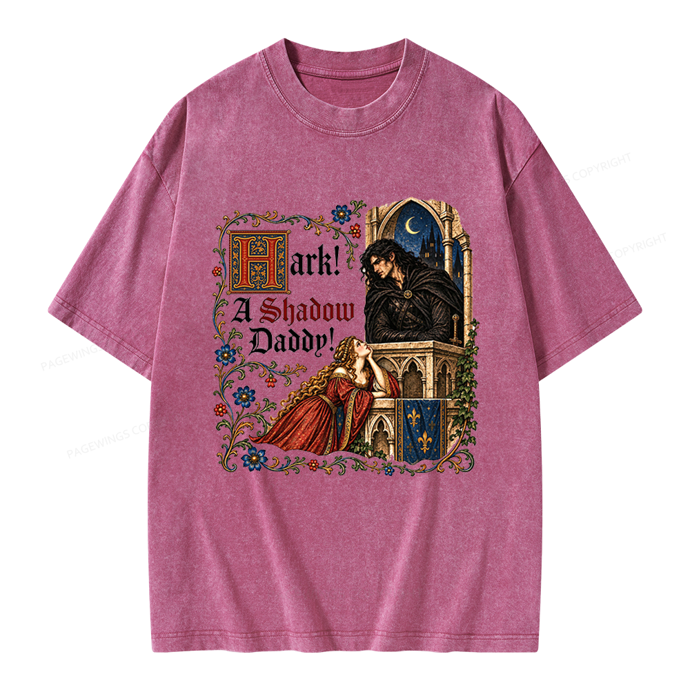 Pagewings Funny Medieval Romantasy Unisex Washed T-shirt