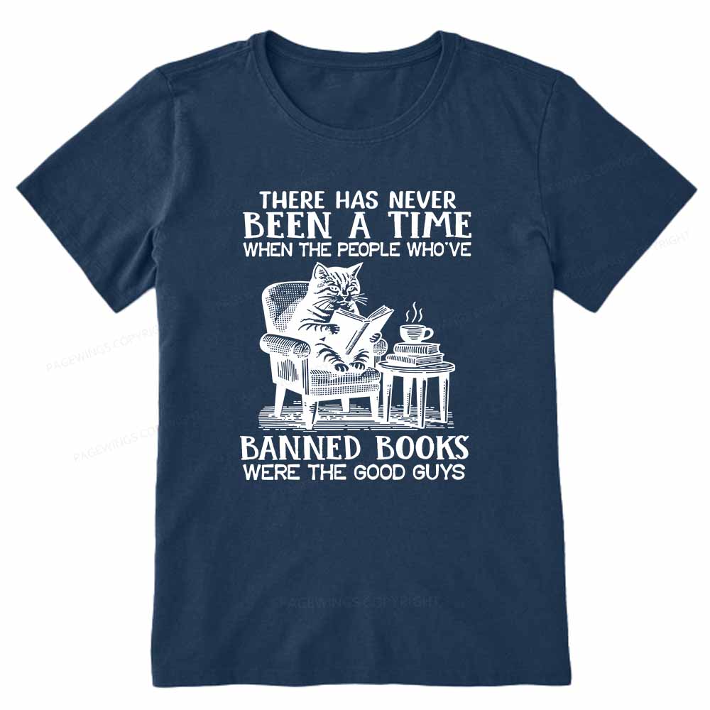 Pagewings Cats Reading Books Are Prohibited From Having Books Unisex Classic T-shirt