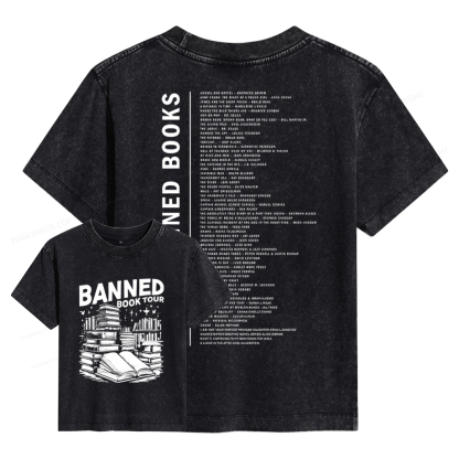 Pagewings Banned Books Tour Women's Washed T-shirt