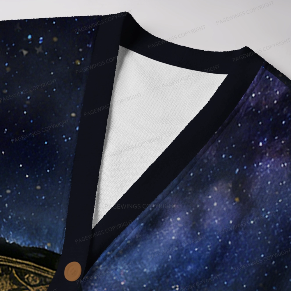 Pagewings Cats Loves Reading Unisex Ugly Cardigan Sweaters