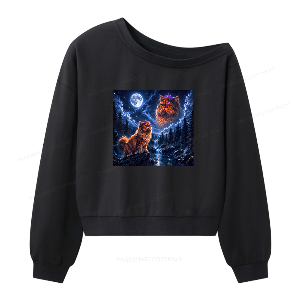 Pagewings Sci Fi Books Lover Women Off Shoulder Sweatshirt