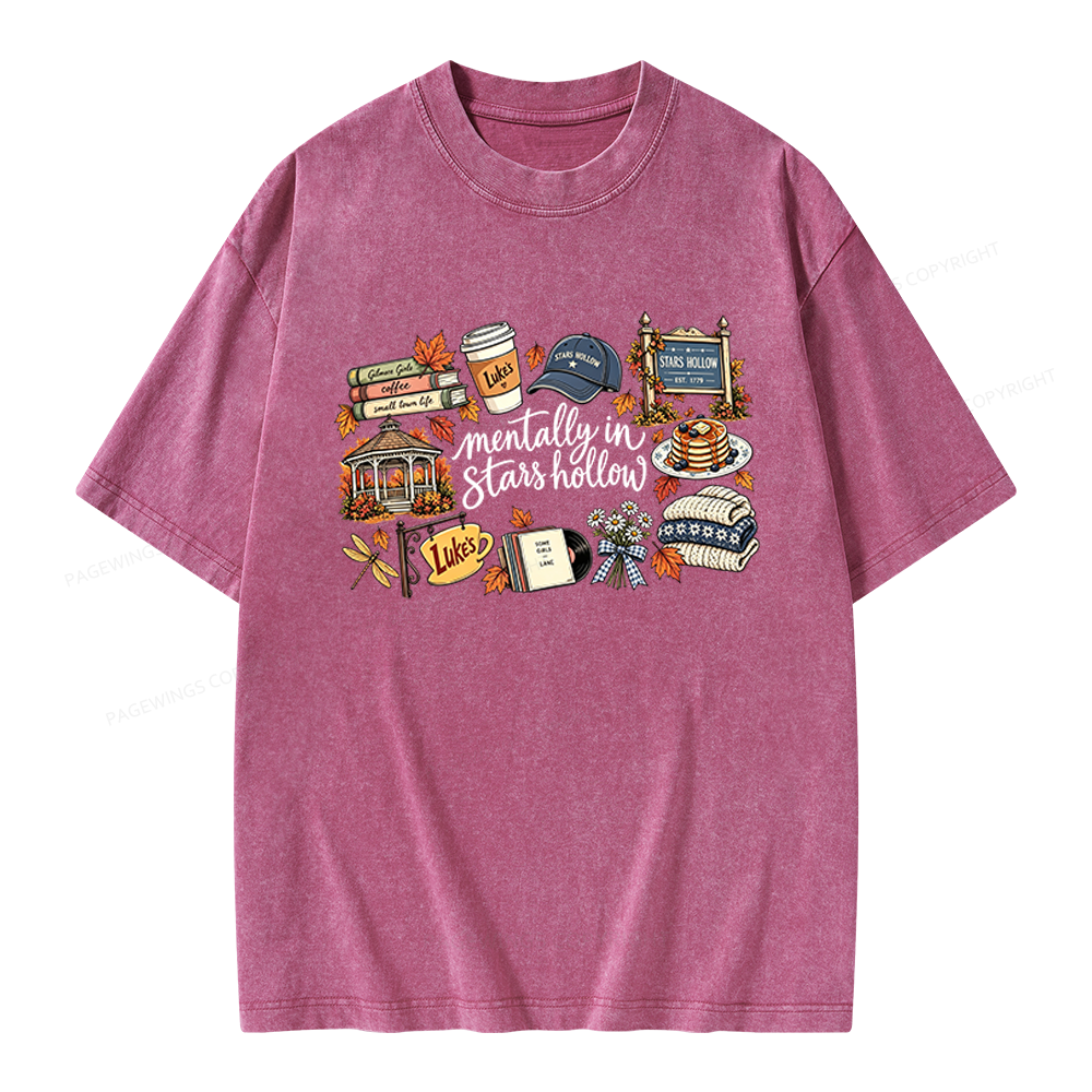 Pagewings Stars Hollow Unisex Washed T-shirt