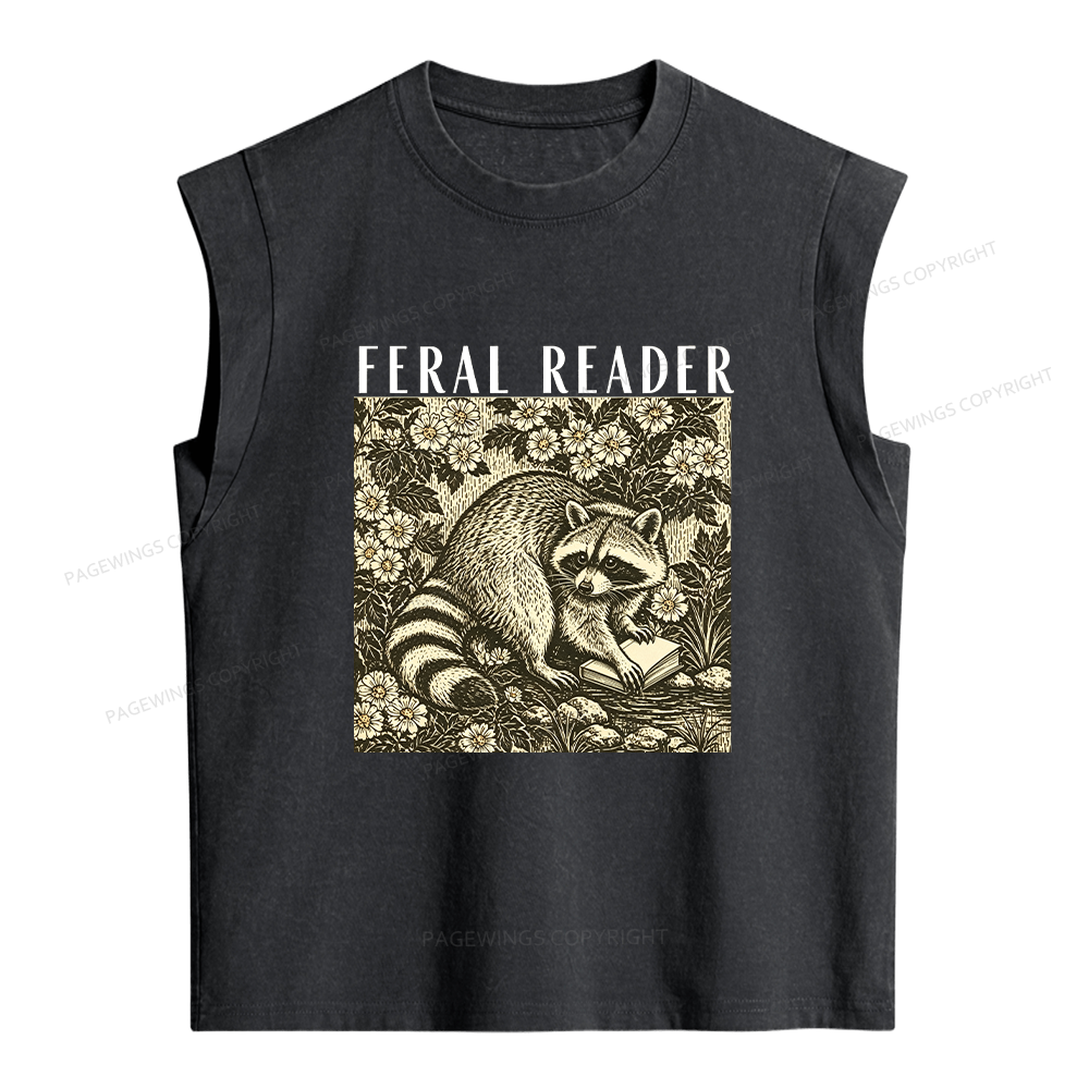 Pagewings Feeling Feral Women's Washed Tank Top