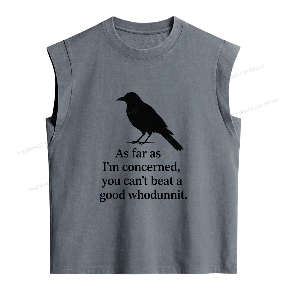 Pagewings Whodunnit Lover Women's Washed Tank Top