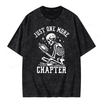 Pagewings Just One More Chapter Unisex Washed T-shirt