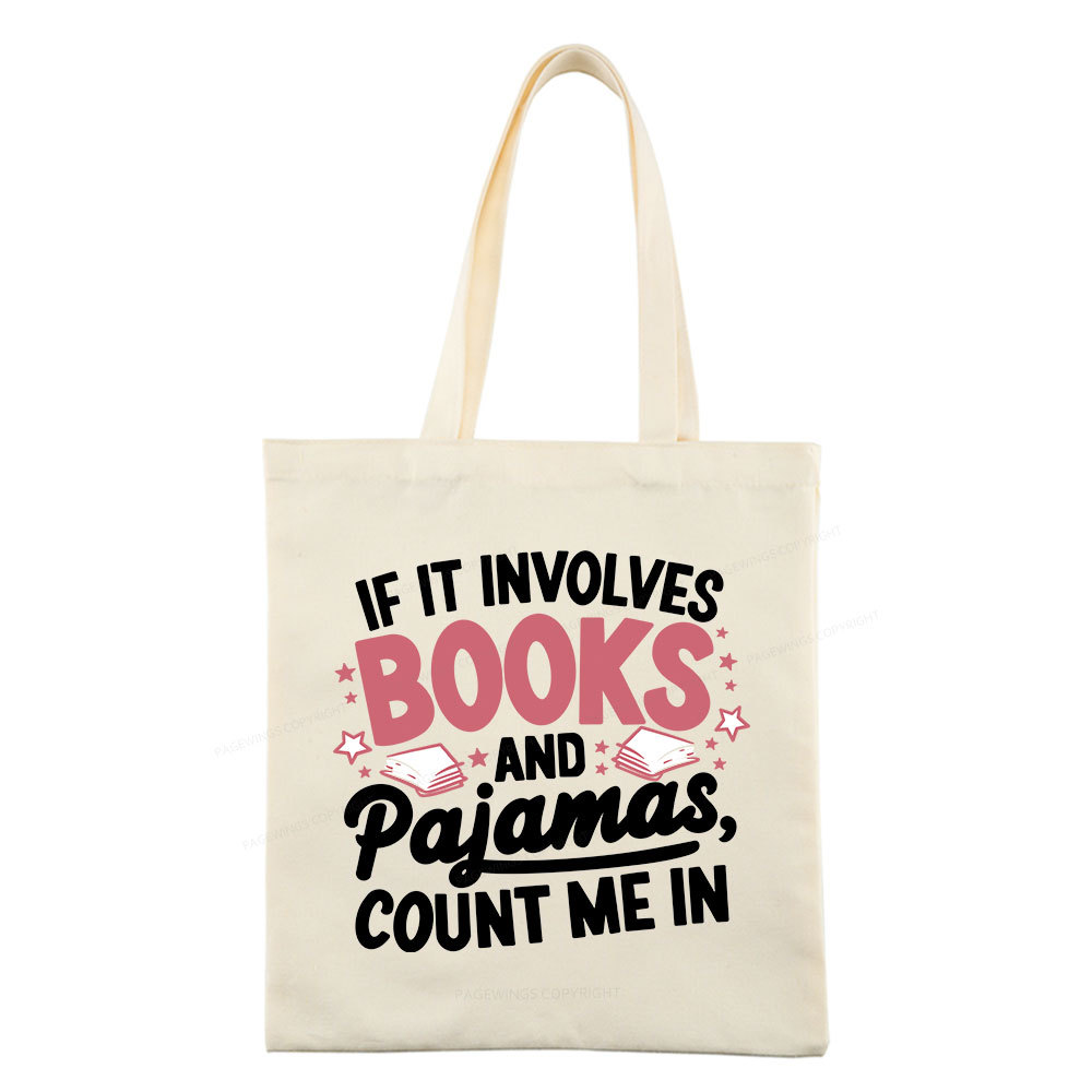 Pagewing Lover Funny Book Reading Tote Bag