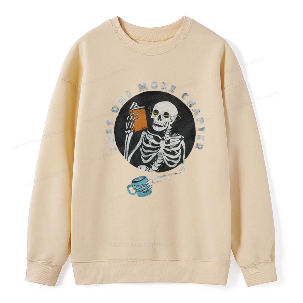 Pagewings Halloween Just One More Chapter Unisex Classic Sweatshirt