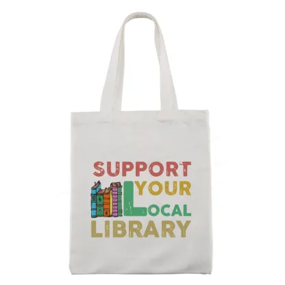 Pagewings Support Your Local Library Tote Bag