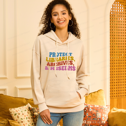 Pagewings Protect Libraries Archives And Museums Unisex Classic Hoodie