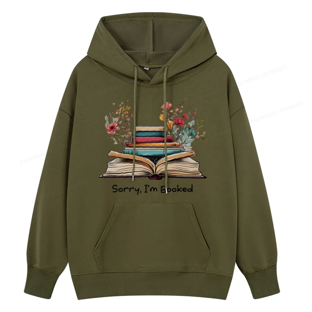 Pagewings Sorry I'm Booked Unisex Classic Hoodie