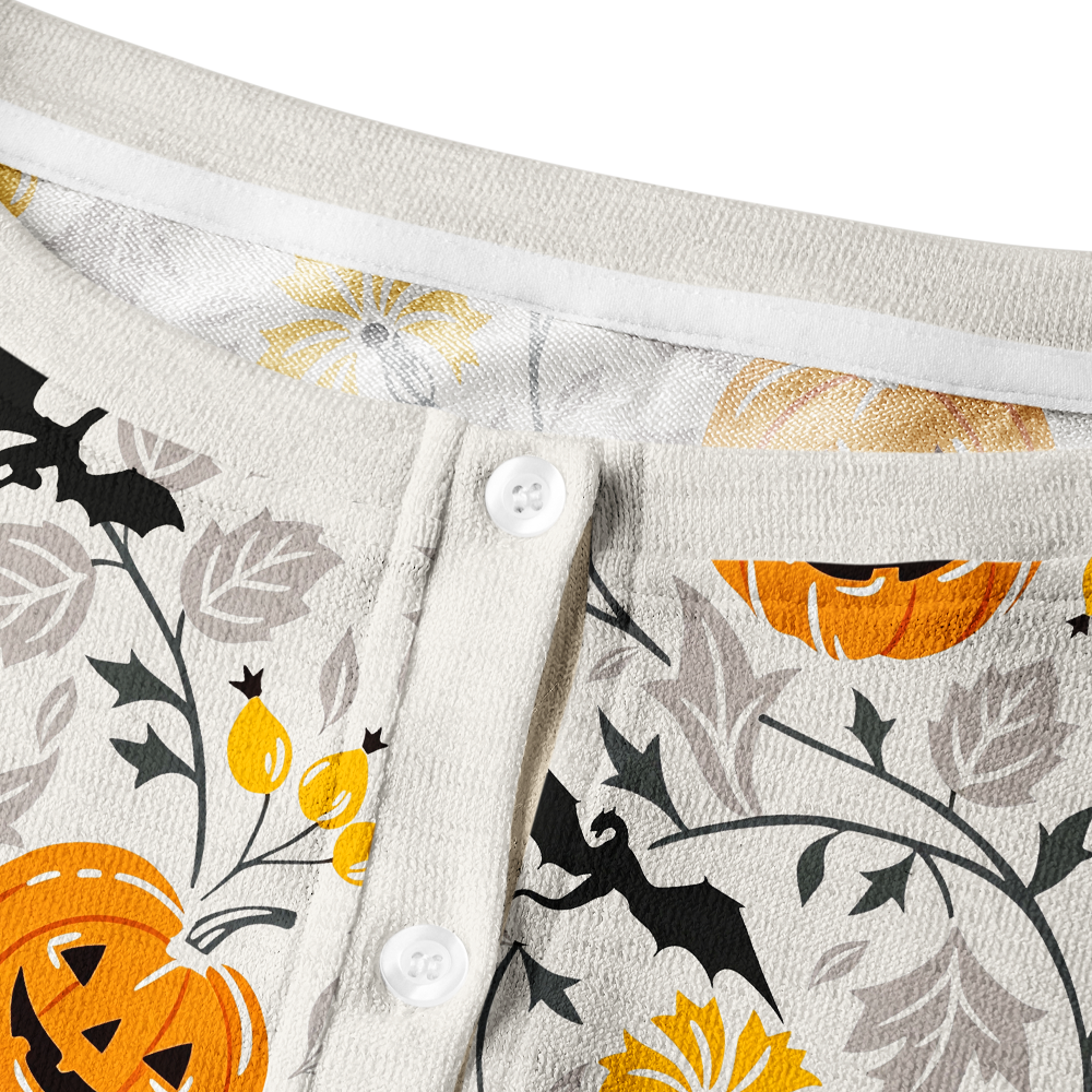 Pagewings Halloween Dragon Crew Neck Cardigan Sweaters