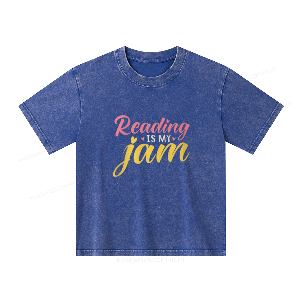 [Copy]Pagewings cool kids read books Unisex Kids Washed T-shirt