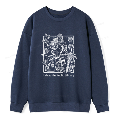 Pagewings Defend The Public Library Unisex Classic Sweatshirt