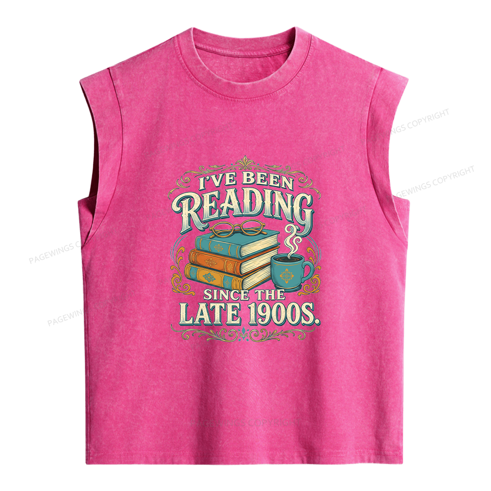 Pagewings I've Been Reading Women's Washed Tank Top